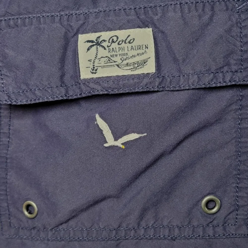 Polo Ralph Lauren Blue Seagull Swim Trunks Shorts Men's L W-36